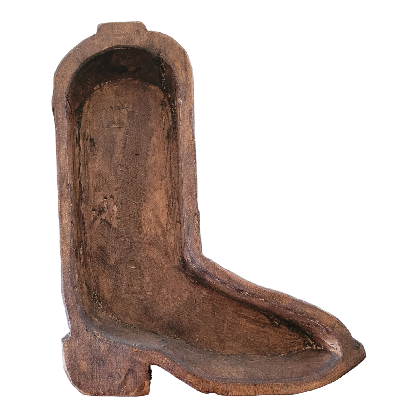 Cowboy Boot Wooden Bowl