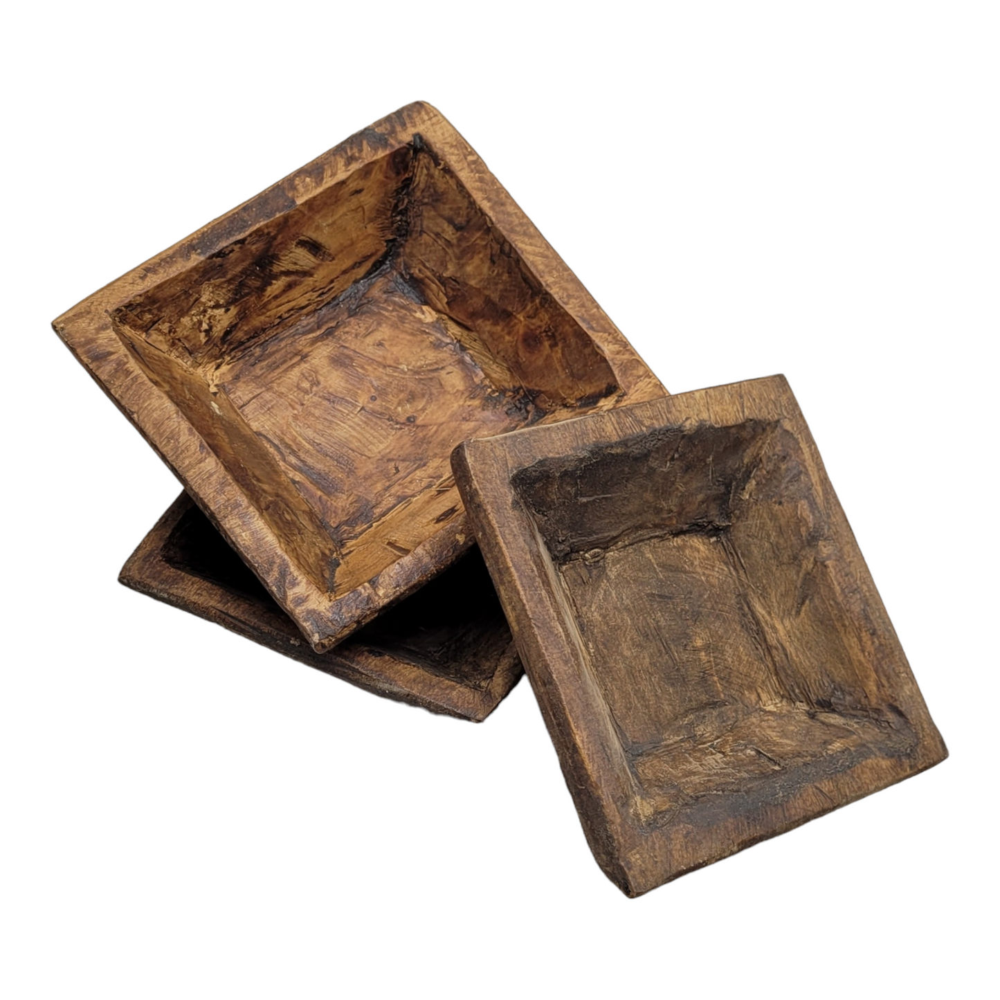 Small Square Wooden Bowl