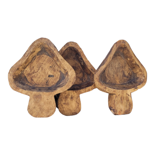 Mushroom Wooden Bowl